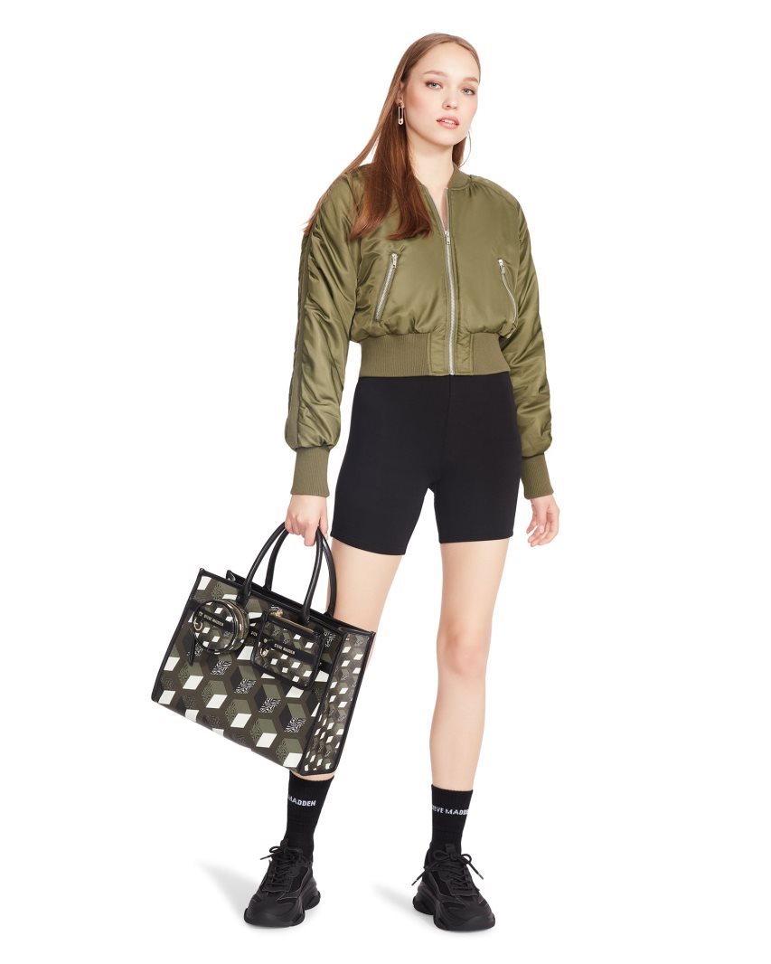 Olive Steve Madden Eva Women's Jackets | PH 3764LVE